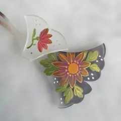 鼈甲風 かんざし 櫛 菊 金蒔絵 寿舟 夏 和装 着物 浴衣 髪飾り お8