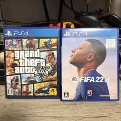 飽きたPS4のソフト 2本セット GTA5 FIFA22