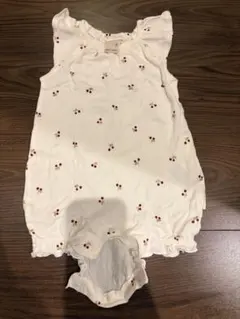 チェリー柄ロンパース 70サイズ