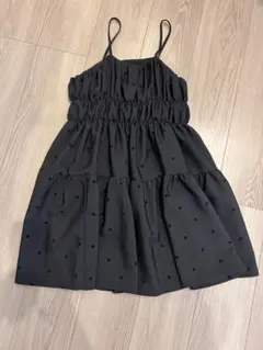 coca フロッキードットキャミチュニック　L