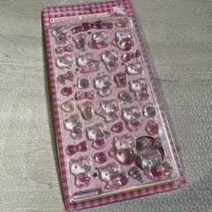 正規品　サンリオ　赤　キティ　ボンボンドロップシール　第二弾