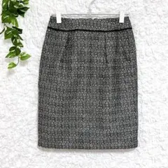 1636 OPAQUE.CLIP ツイード　スカート　ラメ　綺麗めフォーマルエス