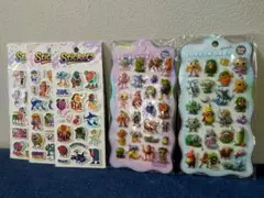 新品 ブレインロット ドロップ ぷっくり 3D 立体 シール 5パック