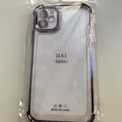 【新品】iPhone11 ケース 6.1インチ 紫 マグネット式 耐衝撃