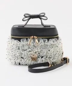 チュールフリルリボンバニティバッグ NICE CLAUP ナイスクラップのサムネイル