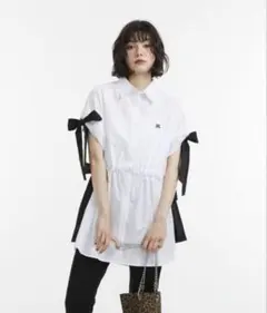 【jouetie】ウエストリボンチュニックシャツ オフホワイトのサムネイル