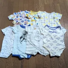 男の子　半袖ロンパース7枚まとめ売り　50-60,65㎝