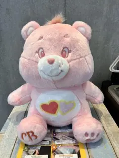 ケアベアミルキーカラーお座りBIGぬいぐるみ ピンク