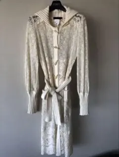 レース コート　ニットコート　ロングコート　ロングカーディガン　ZARA ザラ