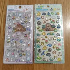 ジュエルプチドロップ　ふわふわとりのなかまたち　ミルクドロップ　2枚セット