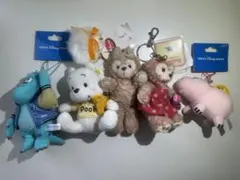 ディズニー　ぬいぐるみストラップ