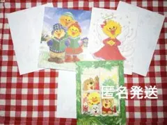 レトロ　スージーズー　クリスマスカード　封筒　グリーティングカード　3セット　4