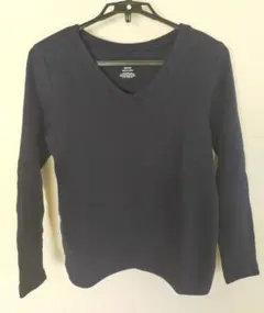 【美品】バンヤードストーム　ネイビーVネックニット