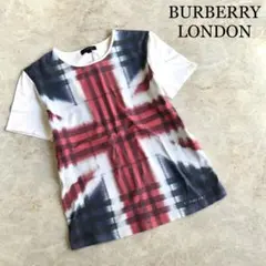 はな様BURBERRY LONDON 国旗柄 ストレッチ Uネック 半袖Tシャツ