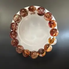 【力を宿す牛血水晶】高品質ファイヤークォーツ 14.5mm大玉 ワイヤー模様 力を宿す牛血水晶】高品質ファイヤークォーツ 14.5mm大玉 ワイヤー模様