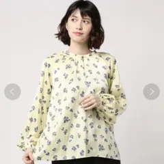 UNITED ARROWS フラワープリント2WAYブラウス