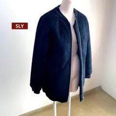 SLY スライ　フェイクスエード　裏ボア　ロングボンバージャケット　1
