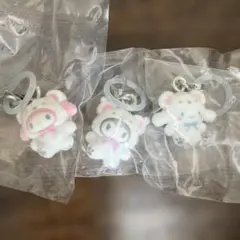 めじるしアクセサリー　サンリオ　マイメロディ　クロミ　シナモン　ふわふわスノー