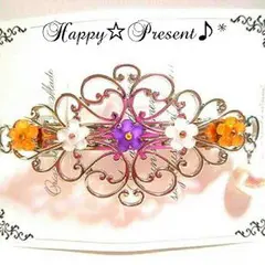 sale！✴️コットンパールが揺れるエレガントflowerバレッタ❤️✨③ 花