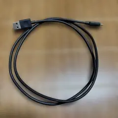 USB-A to MicroUSBケーブル 黒　1m
