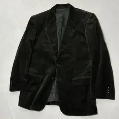 90s カナダ製 コーデュロイ ヘリンボーン テーラードジャケット 光沢 2釦