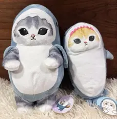 mofusand サメにゃんおすまし上手に立てるよBIGぬい＆おくるみモフサンド