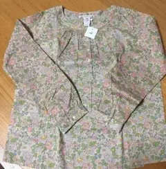 ボンポワン 10a リバティ ピスタチオ ブラウス