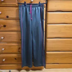 Puma ジャージパンツ グレー ピンクライン Size；M