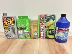 洗車セット5点 キイロビンゴールド シュアラスターゼロリバイブ ガラスコート等
