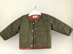 オリーブグリーン ボタン式アウター