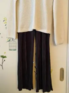 LOWRYS FARM プリーツパンツ　フリーサイズ