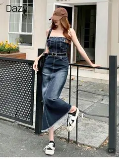 DaZy デニムジャンスカ Sサイズ