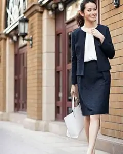 【入学式・卒業式・ビジネス】PLST プラステ ツイードスカート XS