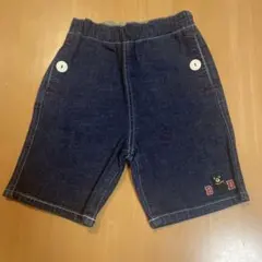 タグ付き新品　ミキハウス　ダブルB デニムハーフパンツ　90