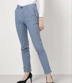 gap シャンブレー　ガールフレンド　パンツ