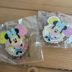 ディズニー5周年 ピンバッジ ミニーマウス 2個セット