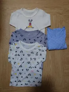 ミッキーマウス ベビー肌着 4枚セット 80cm