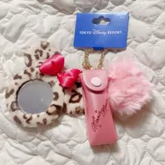 ディズニー ヒョウ柄 リップケース ミニー