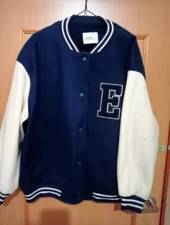 earth music&ecology スタジャン ネイビー/アイボリー