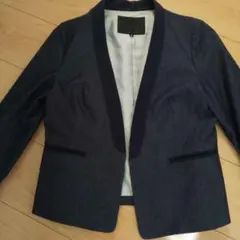 UNTITLED デニム ノーカラージャケット