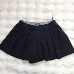 美品　BURBERRY BLUELABEL黒 プリーツスカート　キュロット 38