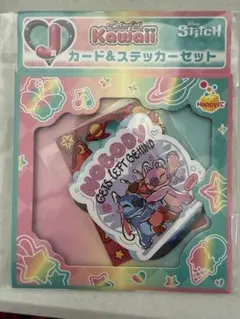 一番くじ　リロ＆スティッチ　ディズニースティッチ カード＆ステッカーセット