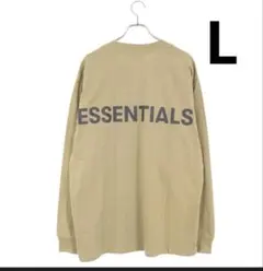 ESSENTIALS ベージュ 長袖カットソー　Lサイズ
