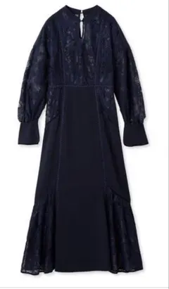 【LILY BROWN】スイッチングレースマーメイドワンピース