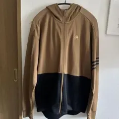 【大人気!!】adidas フルジップフーディ ブラウン/ブラック