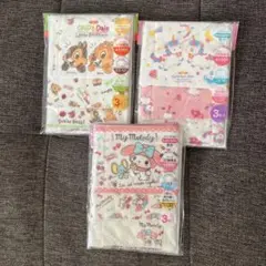 Chip & Dale & My Melody マスク 3パック９枚　新品
