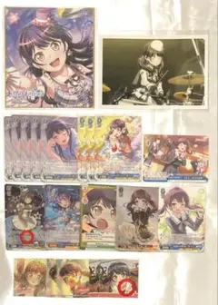 バンドリ ガルパ 二葉つくし ヴァイス 色紙 特典 ステッカー
