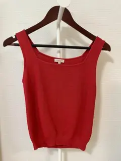 DEMYLEE NEW YORK ノースリーブ ニット 赤 S