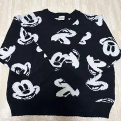 ミッキーマウス柄 ニットセーター 100cm~