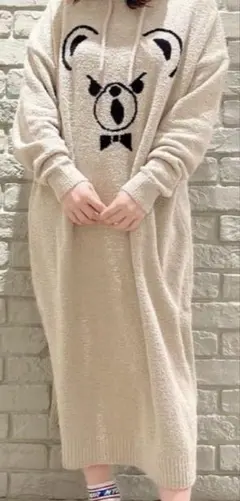 HYSTERIC GLAMOUR ワンピース　パーカー ヒスベア― フーディー